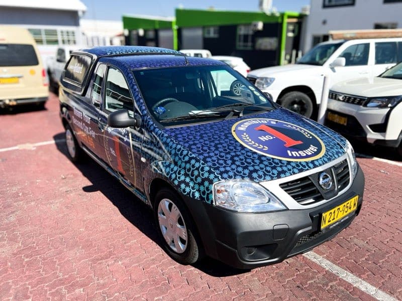 Hollard Insurance Car Wrap Vehicle Branding project by Pixel House in Namibia